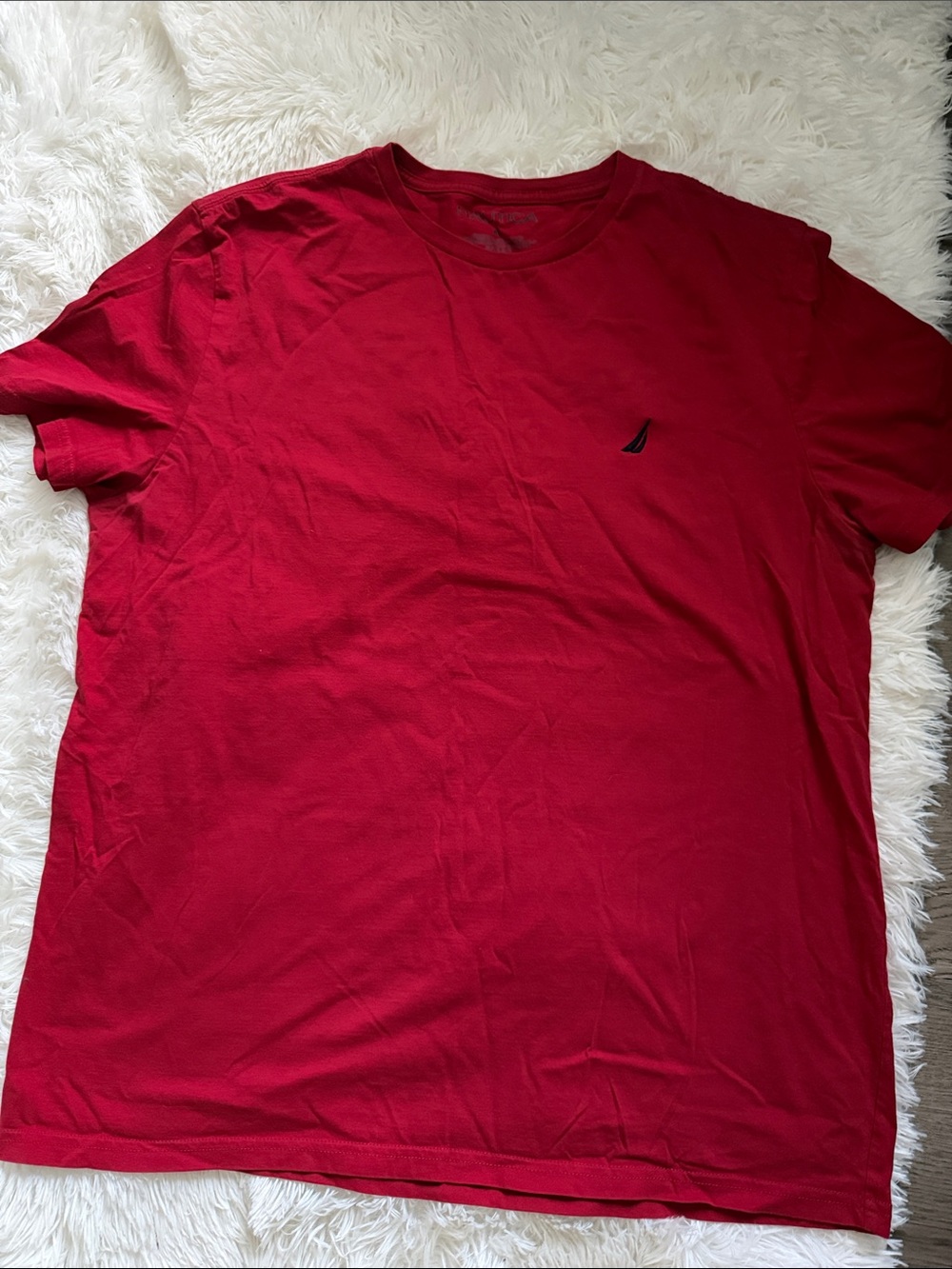 Nautica Men's Vibrant Red Short Sleeve Tee